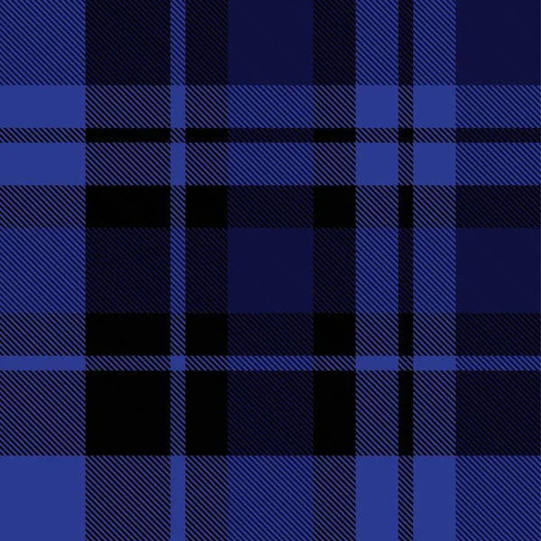 Plaid Bleu Carreaux Motif Tartan Sans Couture Adapté Aux Textiles — Image vectorielle