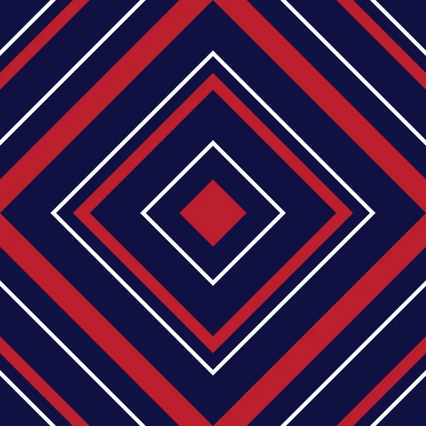Rode Blauwe Argyle Diagonaal Gestreepte Naadloze Patroon Achtergrond Geschikt Voor — Stockvector