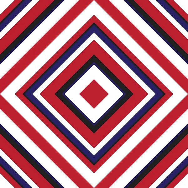 Rosso Blu Argyle Diagonale Righe Senza Cuciture Modello Sfondo Adatto — Vettoriale Stock