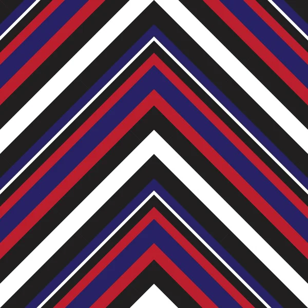 Red Blue Chevron Diagonal Striped Seamless Pattern Background Suitable Fashion — Stock Vector