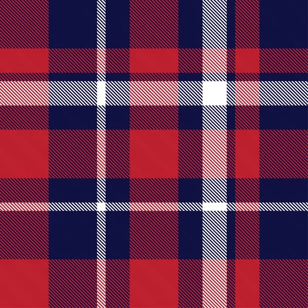 Plaid Rouge Marine Carreaux Motif Tartan Sans Couture Adapté Aux — Image vectorielle