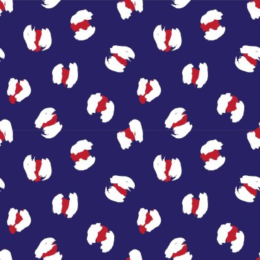 Moda tekstil, grafik ve el sanatları için Kızıl Donanma Hayvan Leoparı Kusursuz Desenli Arkaplan
