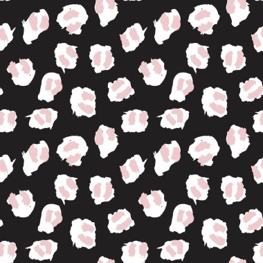 Moda tekstil, grafik ve el sanatları için Pembe Hayvan Leoparı Kusursuz Desenli Arkaplan