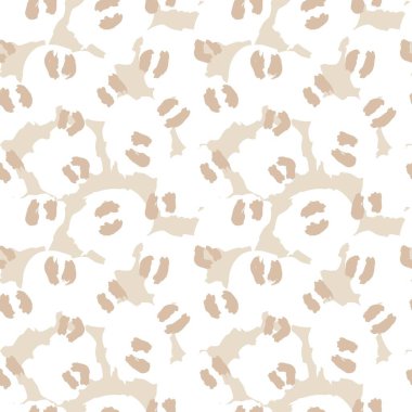 Moda tekstil, grafik ve el sanatları için Kahverengi Hayvan Leoparı Kusursuz Desensiz Arkaplan