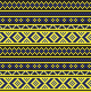 Moda tekstil, örgü ve grafikleri için sarı Noel panayır desenli arka plan