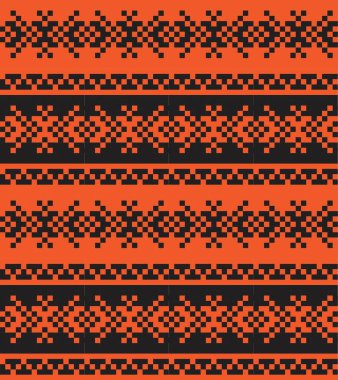 Moda tekstil, örgü ve grafikler için turuncu Noel panayırı desenli arka plan