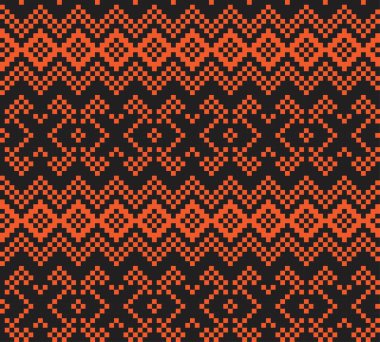 Moda tekstil, örgü ve grafikler için turuncu Noel panayırı desenli arka plan