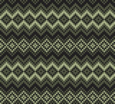 Moda tekstil, örgü ve grafikleri için yeşil Noel panayırı desenli arka plan