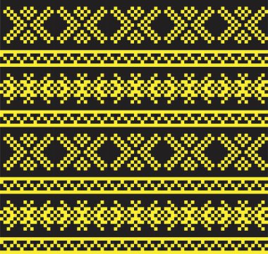 Moda tekstil, örgü ve grafikleri için sarı Noel panayır desenli arka plan