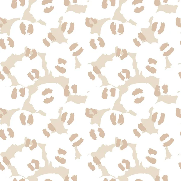 Fondo Del Patrón Sin Costura Leopardo Animal Marrón Para Textiles — Vector de stock