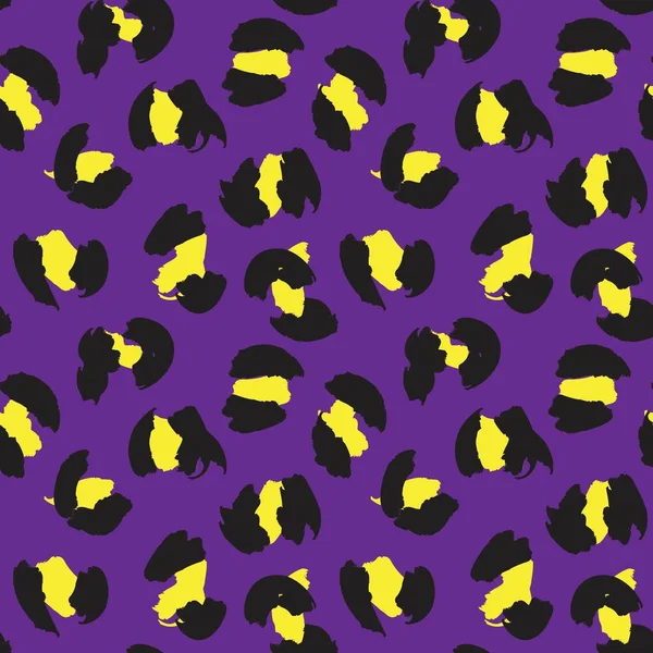 Фиолетовый Леопард Бесшовный Фон Текстиля Моды Графики Ремесел — стоковый вектор