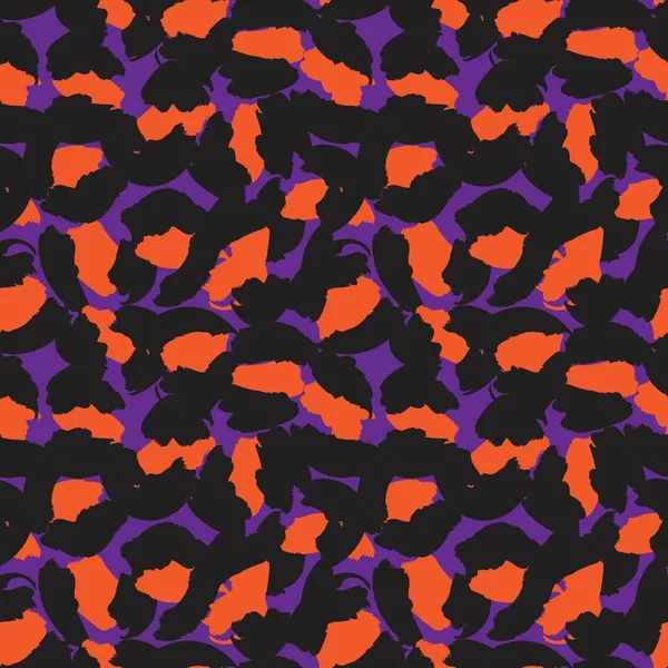 Фіолетовий Тваринний Леопард Безшовний Візерунок Фон Модного Текстилю Графіки Ремесел — стоковий вектор