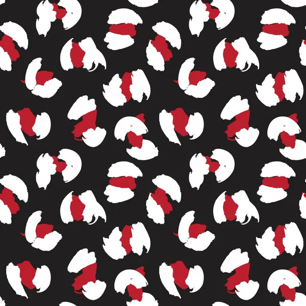 Red Animal Leopard Seamless Pattern Fondo Para Textiles Moda Gráficos — Vector de stock