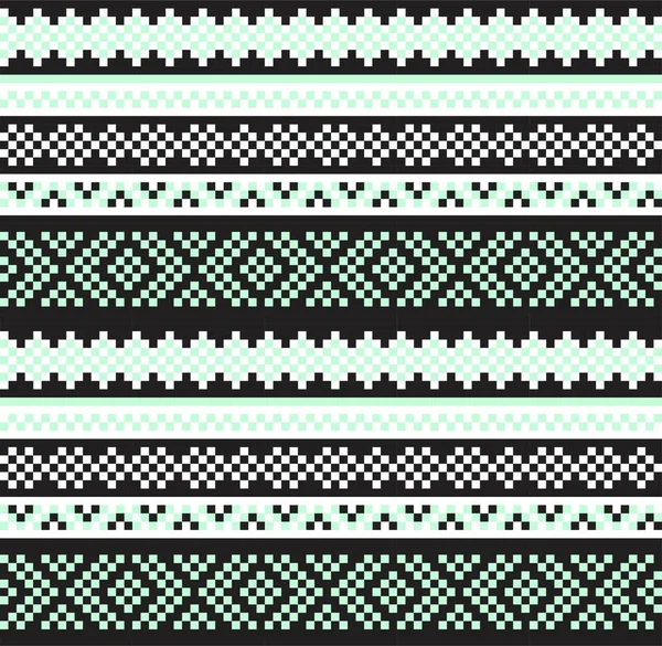 Зелений Різдвяний Ярмарок Острівний Візерунок Модного Текстилю Трикотажу Графіки — стоковий вектор