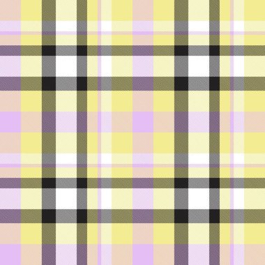 Sarı ekose, kareli, tartan desenli moda tekstil ve grafikleri için uygun.