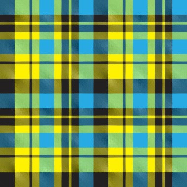 Sarı ekose, kareli, tartan desenli moda tekstil ve grafikleri için uygun.