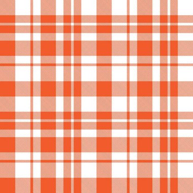 Turuncu ekose, kareli, tartan desenli moda tekstil ve grafikleri için uygun.