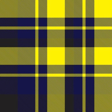 Sarı ekose, kareli, tartan desenli moda tekstil ve grafikleri için uygun.
