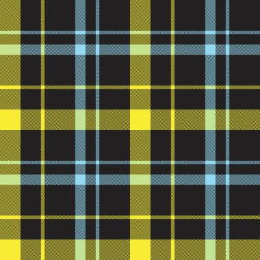 Sarı ekose, kareli, tartan desenli moda tekstil ve grafikleri için uygun.
