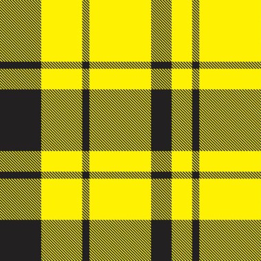 Sarı ekose, kareli, tartan desenli moda tekstil ve grafikleri için uygun.