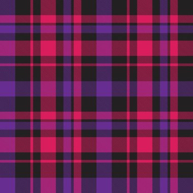 Mor ekose, kareli, tartan desenli moda tekstil ve grafikleri için uygun.