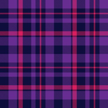 Mor ekose, kareli, tartan desenli moda tekstil ve grafikleri için uygun.