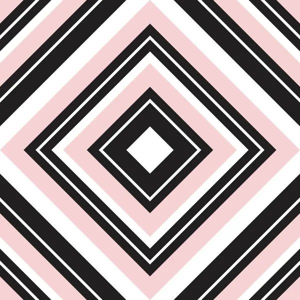 Pink Argyle Diagonální Pruhované Bezešvé Vzor Pozadí Vhodné Pro Módní — Stockový vektor