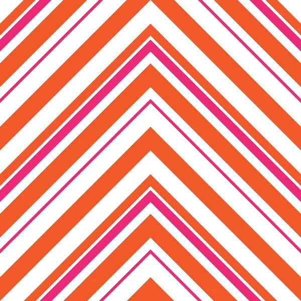 Orange Chevron Diagonal Striped Seamless Pattern Background Suitable Fashion Textiles — Stock Vector