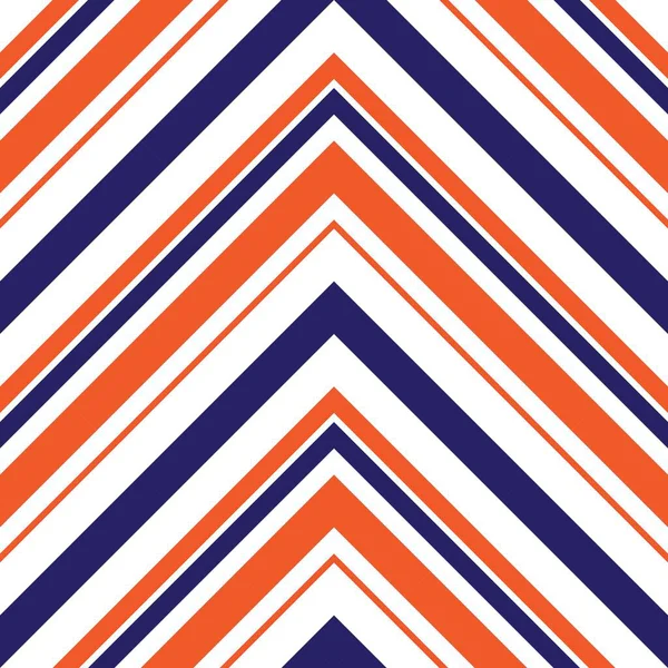 Orange Chevron Diagonal Striped Seamless Pattern Background Suitable Fashion Textiles — Stock Vector