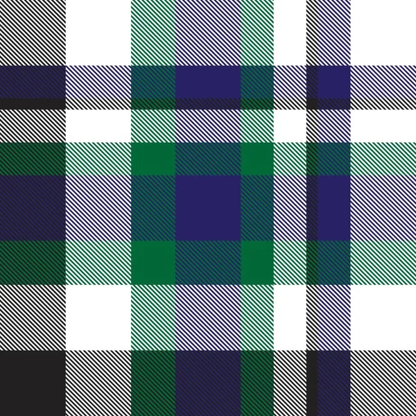 Green Plaid Kostkovaný Tartan Bezešvý Vzor Vhodný Pro Módní Textil — Stockový vektor