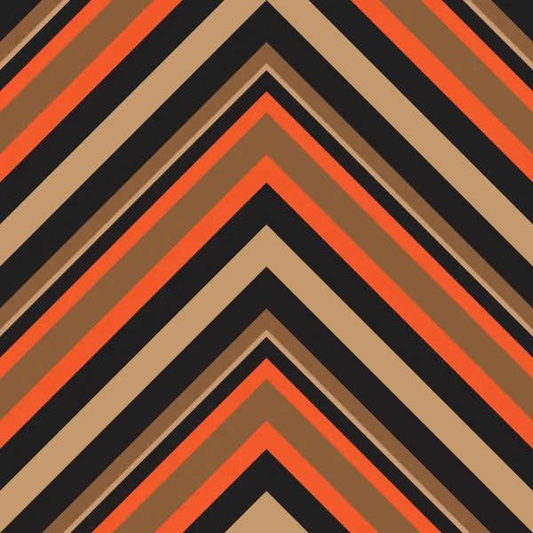 Orange Chevron Diagonal Striped Seamless Pattern Background Suitable Fashion Textiles — Stock Vector