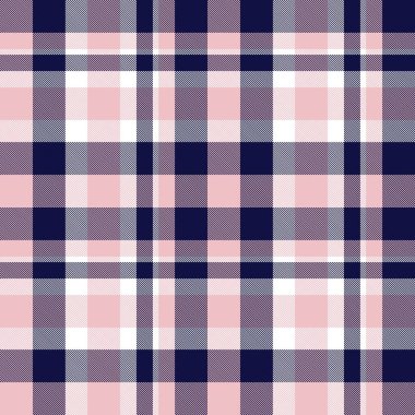 Moda tekstil ve grafikleri için uygun pembe ve denizci ekoseli, ekoseli, ekosesiz desen