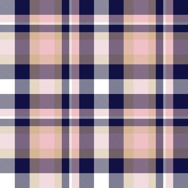 Moda tekstil ve grafikleri için uygun pembe ve denizci ekoseli, ekoseli, ekosesiz desen