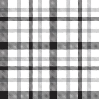 Moda tekstil ve grafikleri için uygun beyaz ekose, kareli, tartan desenli