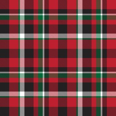 Moda tekstil ve grafikleri için uygun Noel ekoseli, ekoseli, ekoseli, ekose desenli