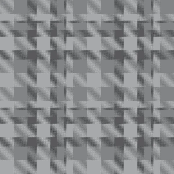 Plaid Gris Cuadros Tartán Patrón Sin Costura Adecuado Para Textiles — Archivo Imágenes Vectoriales