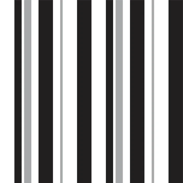 Fondo Patrón Inconsútil Rayado Vertical Blanco Negro Adecuado Para Textiles — Vector de stock