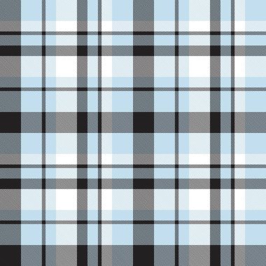 Gökyüzü mavisi ekose, kareli, ekose desenli moda tekstil ve grafikleri için uygun.