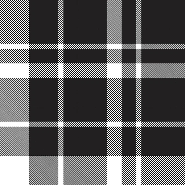 Carreaux Noir Blanc Carreaux Motif Tartan Sans Couture Adapté Aux — Image vectorielle