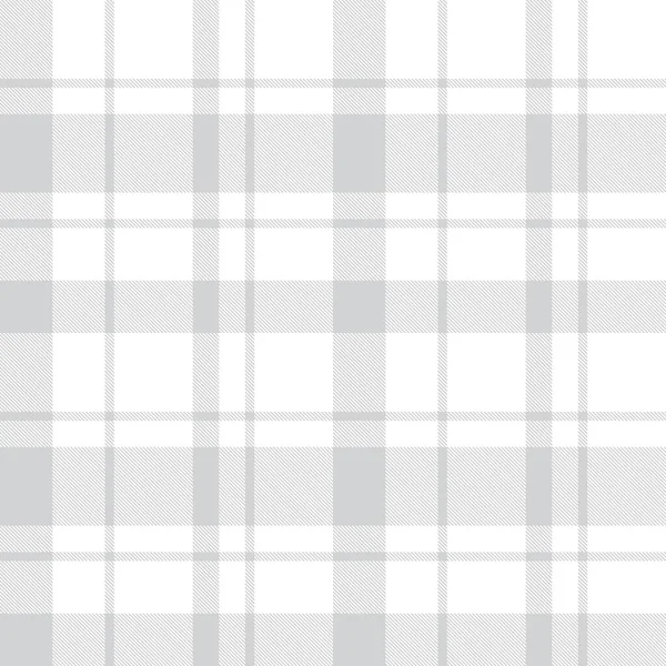 Plaid Blanco Cuadros Tartán Patrón Sin Costura Adecuado Para Textiles — Archivo Imágenes Vectoriales