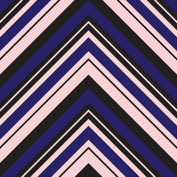 Fondo Patrón Sin Costuras Rayas Diagonales Chevron Rosa Azul Marino — Vector de stock