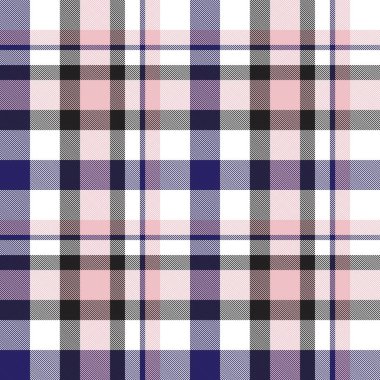 Moda tekstil ve grafikleri için uygun pembe ve denizci ekoseli, ekoseli, ekosesiz desen