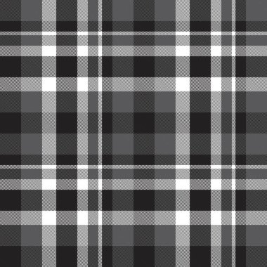 Siyah ve beyaz ekoseli, kareli, ekose desenli moda tekstil ve grafikleri için uygun.