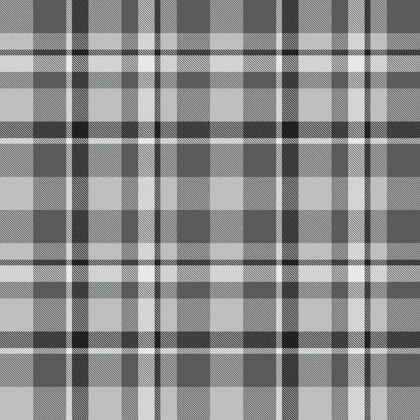 Gri Ekose Kareli Tartan Deseni Moda Tekstil Grafikleri Için Uygun — Stok Vektör