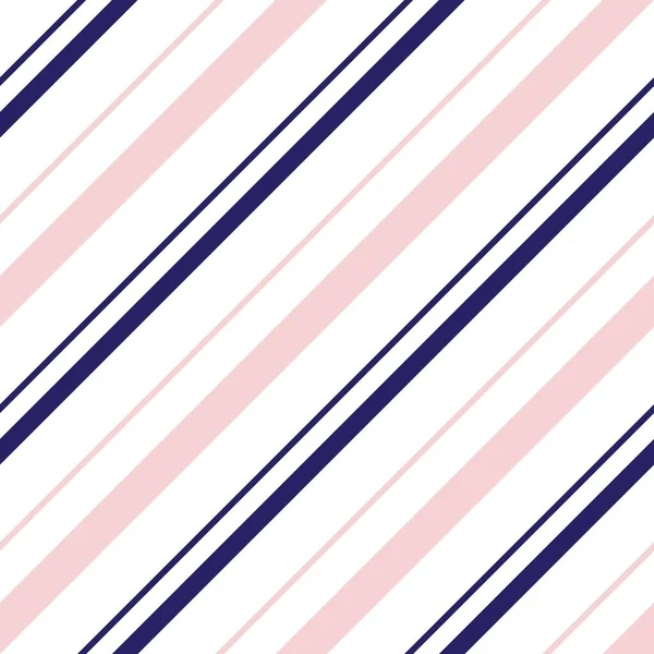 Pink Navy Diagonal Striped Seamless Pattern Background Suitable Fashion Textiles — Stock Vector