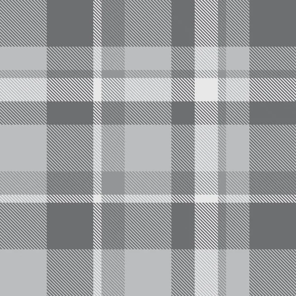 Серый Плаид Чешуйчатый Тартанский Бесшовный Узор Подходящий Модных Текстилей Графики — стоковый вектор