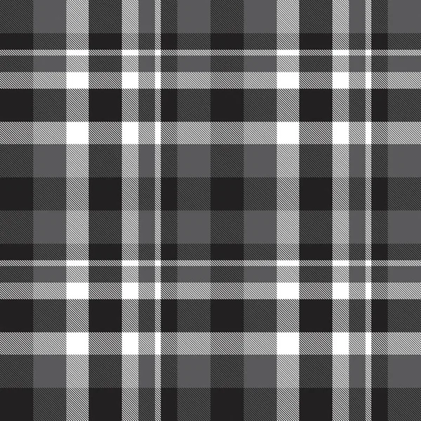 Carreaux Noir Blanc Carreaux Motif Tartan Sans Couture Adapté Aux — Image vectorielle