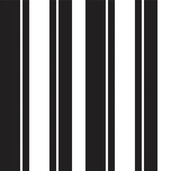 ファッション繊維 グラフィックに適した黒と白の縦縞シームレスなパターンの背景 — ストックベクタ