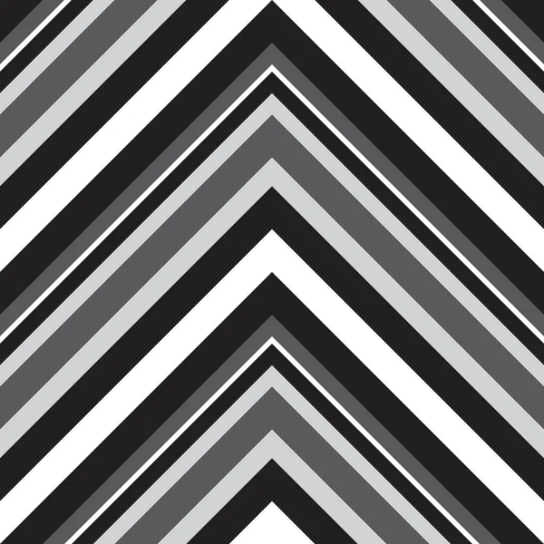 Black White Chevron Diagonal Striped Seamless Pattern Background Suitable Fashion — Stock Vector