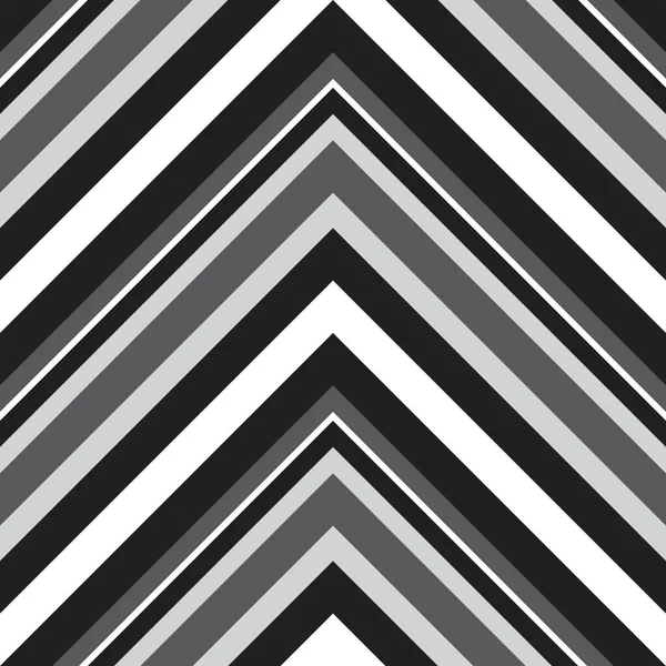 Bianco Nero Chevron Diagonale Righe Senza Cuciture Modello Sfondo Adatto — Vettoriale Stock